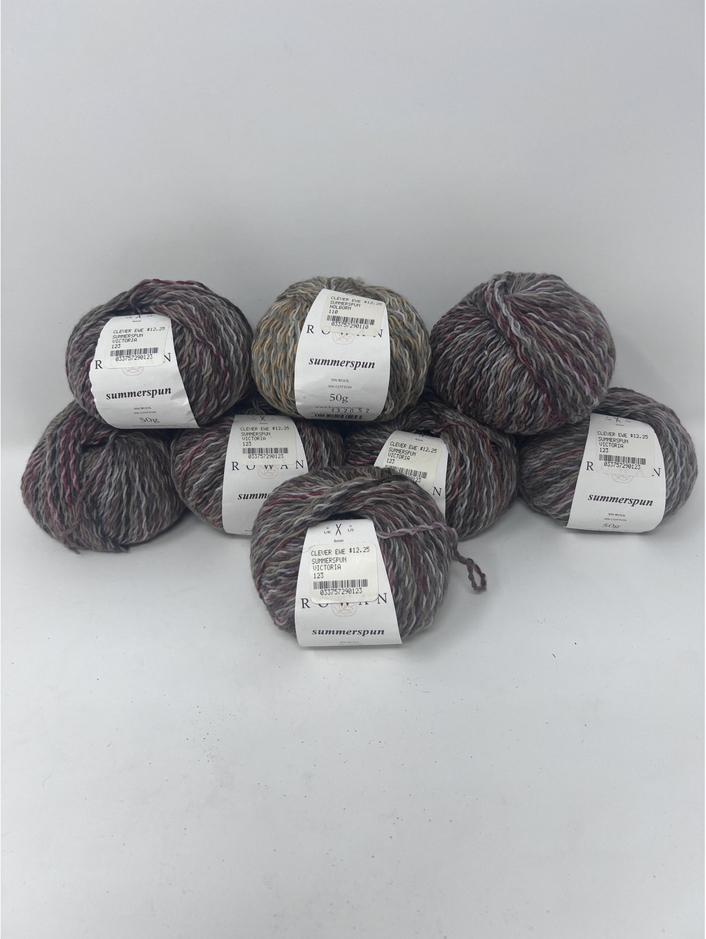 Rowan Summerspun Wool and Cotton Yarn - 8 spools